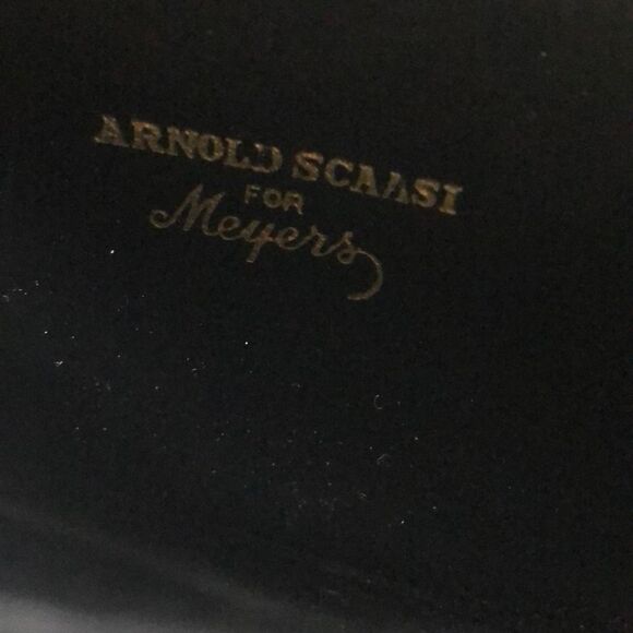 Arnold Scaasi For Meyer Women's Quilted Chain Strap Double Flap 2-way Bag Black - Picture 7 of 7